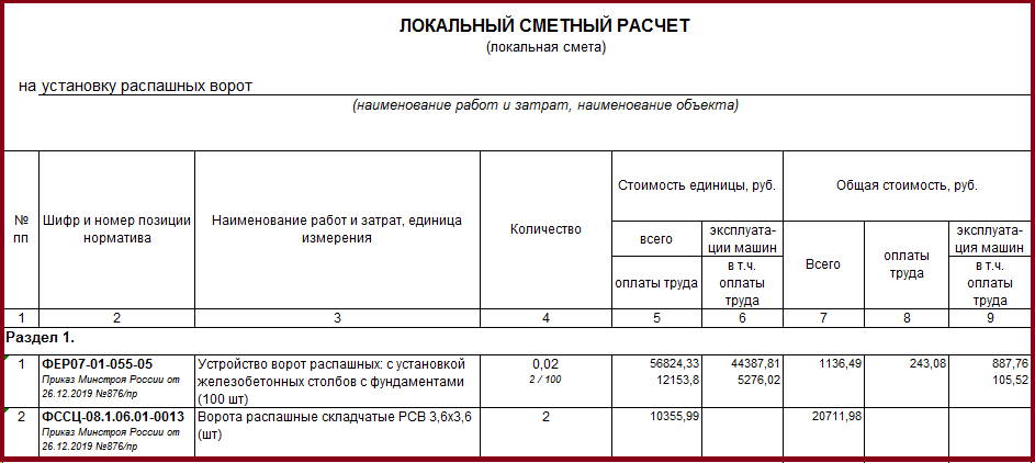 Установка шарниров на ворота смета