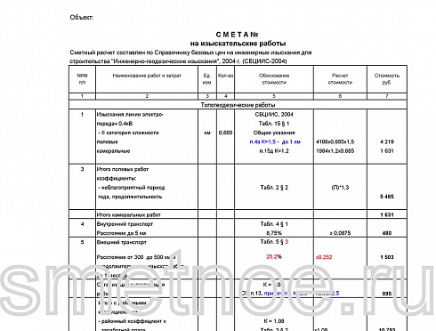 Смета на реконструкцию Л-1 0,4кВ от КТП ПС 110/35/10кВ, и замену КТП на 160кВА